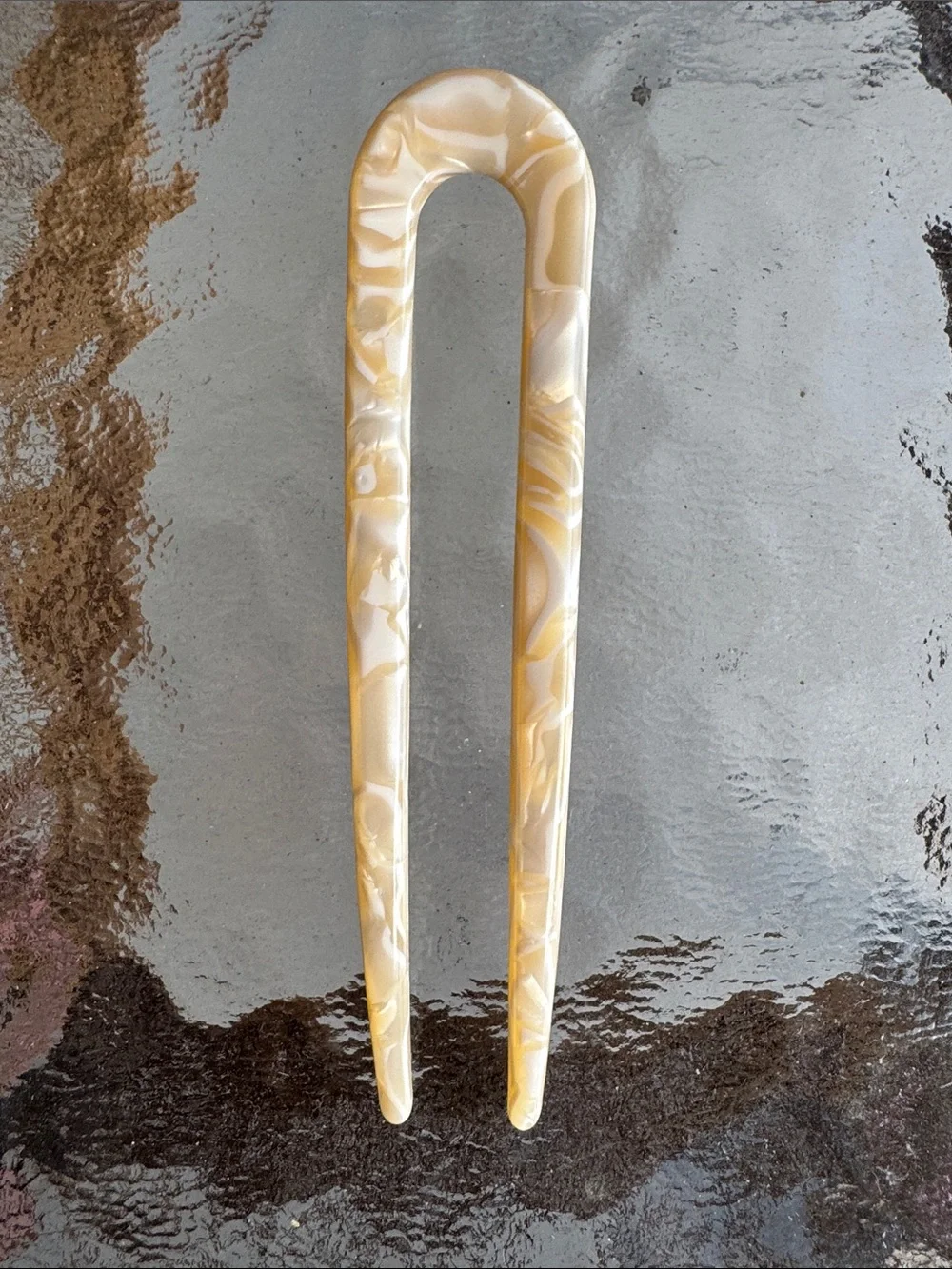 Decorative Floral and Shell Hair Pins Set - Pink, Gold, Cream, Tortoiseshell